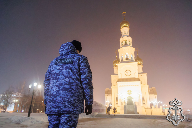 Росгвардейцы обеспечили в Хакасии правопорядок и общественную безопасность в крещенскую ночь 
