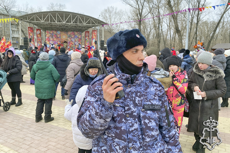 Росгвардейцы обеспечили безопасность граждан в период празднования масленицы в Хакасии 