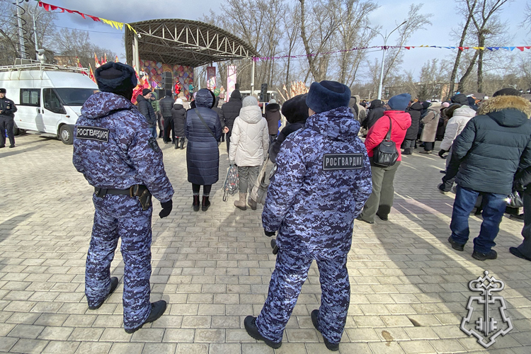 Росгвардейцы обеспечили безопасность граждан в период празднования масленицы в Хакасии 