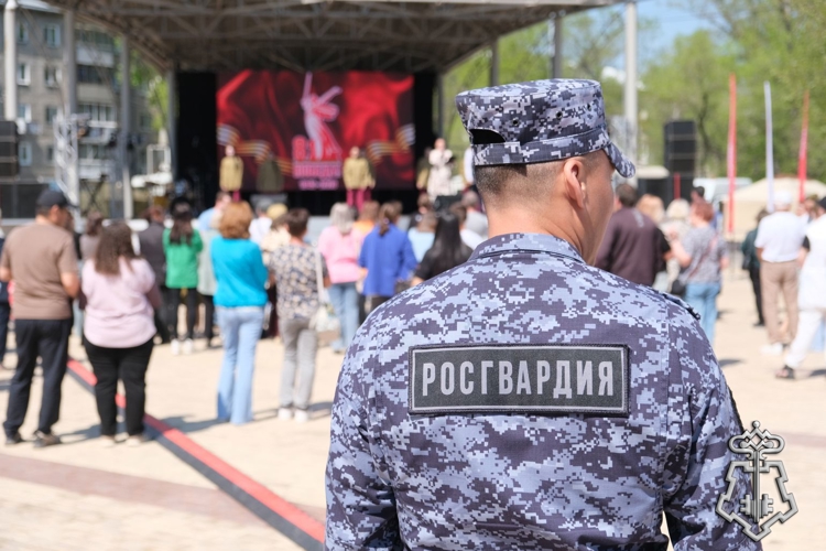 При участии росгвардейцев в Хакасии обеспечена безопасность празднования Дня Победы
